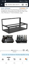6/8 GPU Mining Rig Frame Rack Open Air Computerkoffer Koffer Ausrüstung DHL