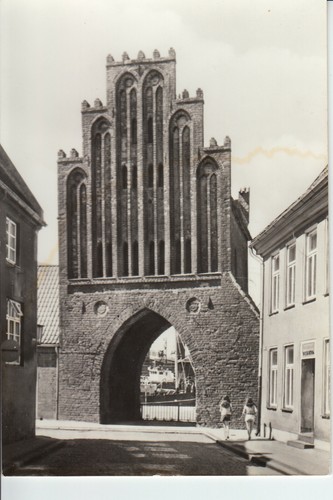 Wismar wassertor backstein - wismar,