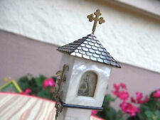 Klosterarbeit Schreib - tisch Haus Altar Madonna u Kind Bildnis Kreuz Gebetsbank