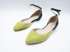 Miss Sixty Damen Sandale Sandalette Halbschuh Leder grün Gr. 38 EU Art. 6522-70