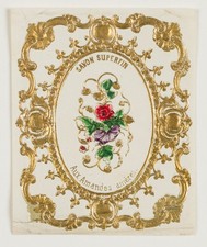 Savon Superfin. Etikett,  1800, Rad. Biedermeier Mode Unbekannt (19.Jhd)