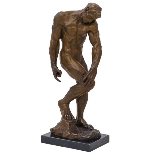 Bronzeskulptur adam nach - adam,