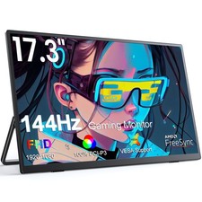 UPERFECT 17,3 Zoll 144Hz Tragbarer Gaming Monitore Display 1080P FHD Bildschirm