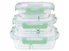Lunchbox Frischhaltedosen Set Glas Frischhaltedosen-Set Behälter Gefrierdosen