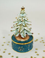 kleine Spieluhr Weihnachtsbaum Kristalle Böhme Morgen kommt der Weihnachtsmann