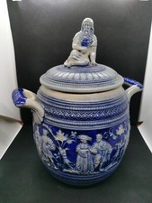 Antiker großer Steingut Keramik Rumtopf Bowle aus Omas Nachlass Guter Zustand