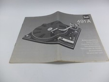 Dual 491 A Bedienungsanleitung TOP !!! Reinschauen !!!