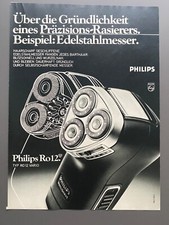 Philips Philishave Ro12 Vario Rasierapparat 1978 Vintage Ad Werbung Reklame