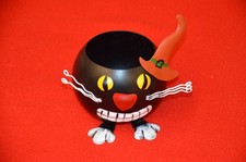 Blumentopf + Katze + Deko + Halloween + Garten + Regal + Vase + Figur + Tisch +