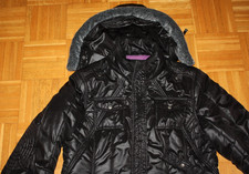 Cecil Stepp Jacke, schwarz, Kapuze + veg. Fellbesatz abnehmbar, Gr. L 40/42