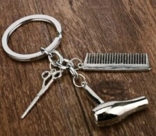 .SCHLÜSSELANHÄNGER FÜRFRISÖRE*FOEN•KAMM•SCHERE•TASCHENANHÄNGER FRISEURE.
