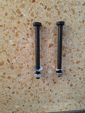 Sechskantschraube mit Schaft - DIN 931   8.8 M10 x 120 mit Mutter und Scheibe