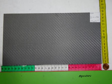 2,2 mm min 29 x 15 cm(A892)Oberfläche geschliffen  CFK Carbon Kohlefaser Platte
