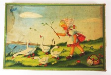 Altes Würfelspiel Ganseliesel Gänsespiel Brettspiel um 1960