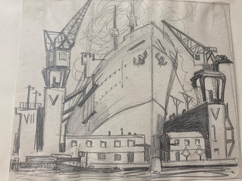 Schiff dock bleistift - im,