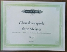 Orgelnoten Choralvorspiele