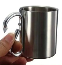 Campingbecher Edelstahl mit