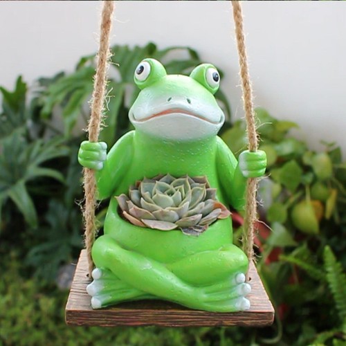 Hängender schaukel frosch - hängender,