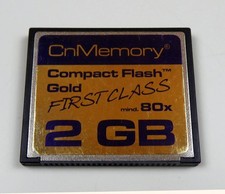 2 GB CF Compact-flash Card Speicher-Karte CnMemory 2GB für Kamera PC