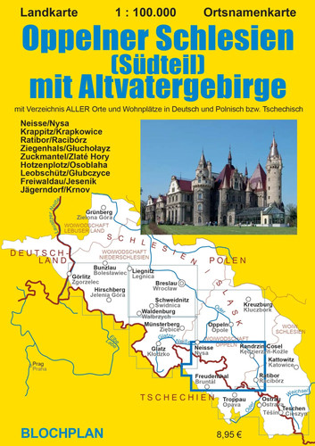 Landkarte oppelner schlesien - landkarte,