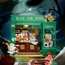 Rolife Alice Tea Store DIY Holzpuppen-Miniaturhaus Puppenhaus für Geschenke 1:20