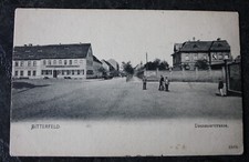 AK BITTERFELD,  Dessauer Straße, Stadt Wien, Hufbeschlag u. Wagenbau G. Flöter