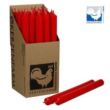 Stabkerze rot durchgefärbt