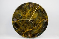 Wanduhr Epoxidharz 40 cm Wand Deko Epoxid Harz Uhr modern Wandkunst exklusiv 