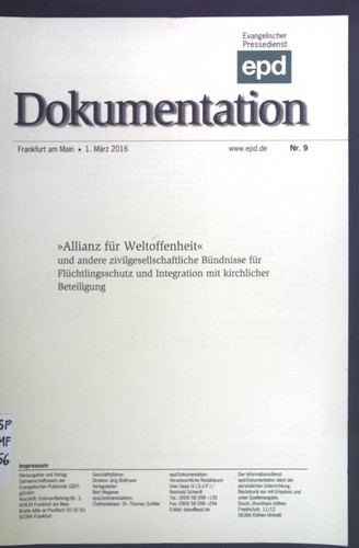 Allianz für weltoffenheit - "allianz,