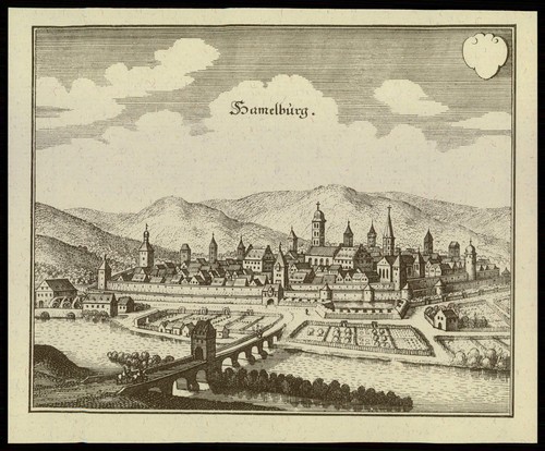 Hammelburg kupferstich - hammelburg,