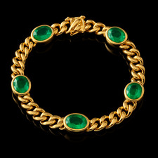 Luxus Smaragd Armband 750er