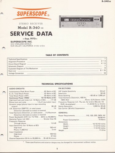 Original service manual - original,