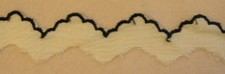 Batist spitze gelb mit - batist,