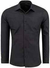 Hemd  Herren  Hemden  Slim Fit Bügelleicht WEISS 1122