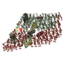 238 Stück Plastik Soldat 4cm Armee Figuren Spielset für Armee Sand Szene