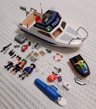 Playmobil 3190, Polizeiboot mit Motor und Jetski, gepflegt!