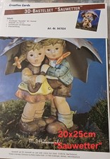 3D Bastelset 20x25cm 3 Stck.  Hummel BILDER