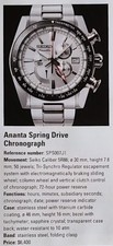Seiko Ananta Spring Drive