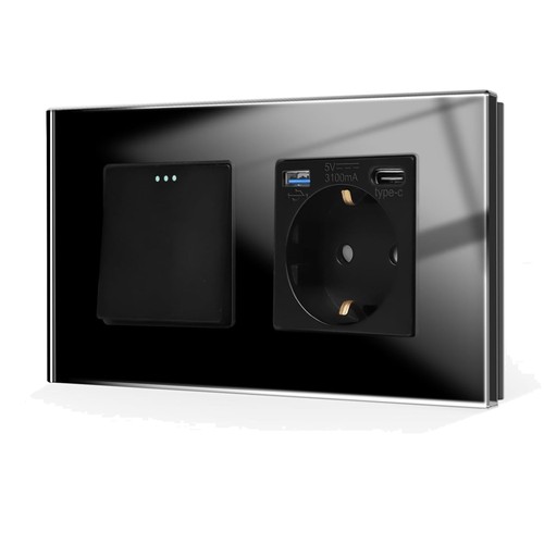 Lichtschalter steckdose glas - lichtschalter,