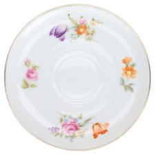 Untertasse für Tee  Rosenthal Balmoral Deutsche Blume bunt