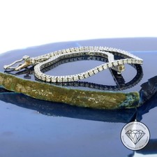Wert 6.750,- Zierliches Tennis Brillant Armband 1,70 Ct 585 Weiß Gold T0239 xxyy