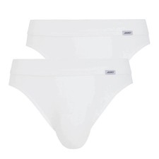 Jockey Herren Slips, 2er Pack - Luxury Cotton Brief, gasierte Baumwolle, einf...