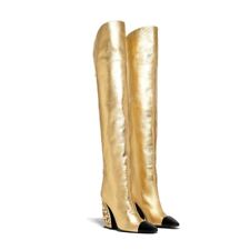 Exlusive Overknee Luxus Stiefel für bewusstseine Lady. Gr.38