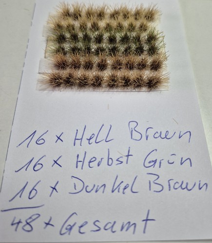 Grasbüschel 3 farben je - x,