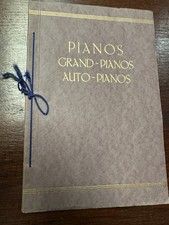 alter Katalog Pianos Grand