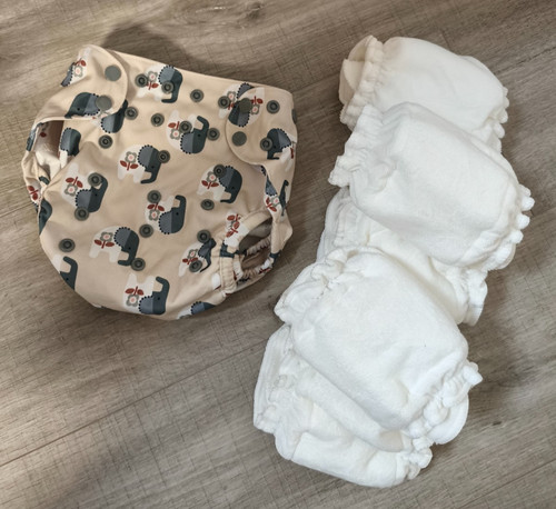 Blümchen stoffwindel 2in1 - blümchen,