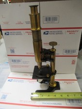 Messing Antik Seibert Deutschland Selten Mikroskop Wie Im Bild Lob-Paryle