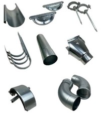 12 m Dachrinnen Set 2m Zink