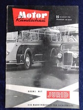 Motor Rundschau 15/1956  Triumph Tessy, Büssing LU 7