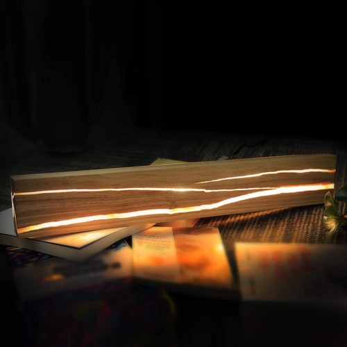 16w wandleuchte holz led 100cm - wandleuchte,